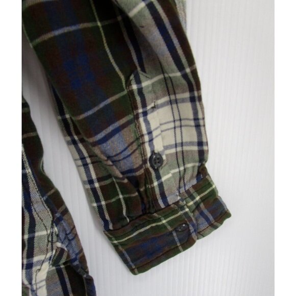 Ralph Lauren Denim & Supply Top Medium Flannel Shirt Plaid RL Utility - Picture 3 of 9